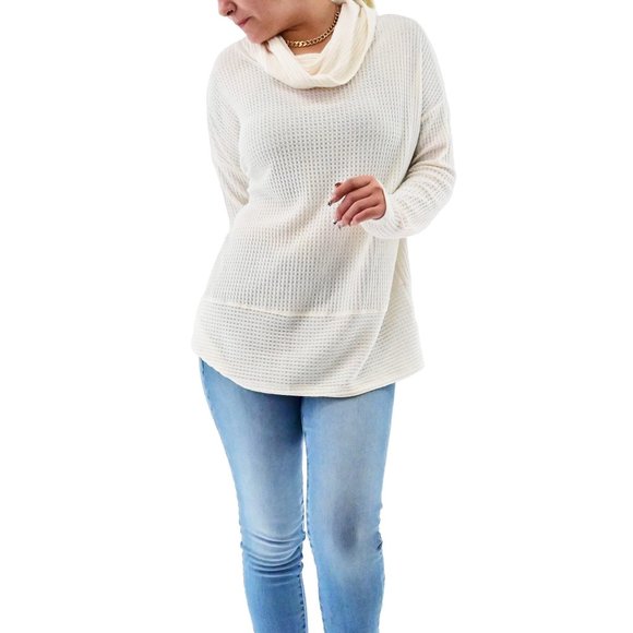NWT ANTHROPOLOGIE Waffle Turtle Neck Tunic - Picture 2 of 11